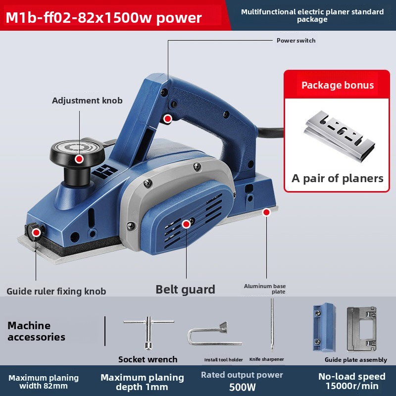 Strug elektryczny 500W, przeno – Planer Handheld Electric recenzja i cena